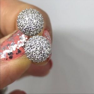 Gorgeous dome diamond earrings